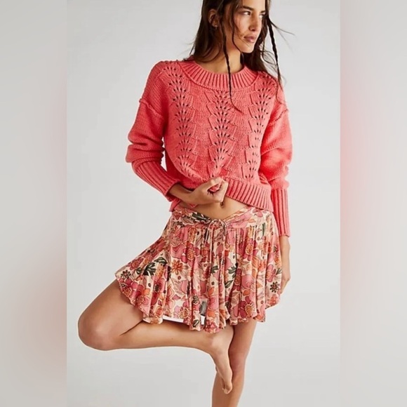 Free People Bell Song Pullover Sweater in Lyra Reef. NWT - Picture 1 of 7